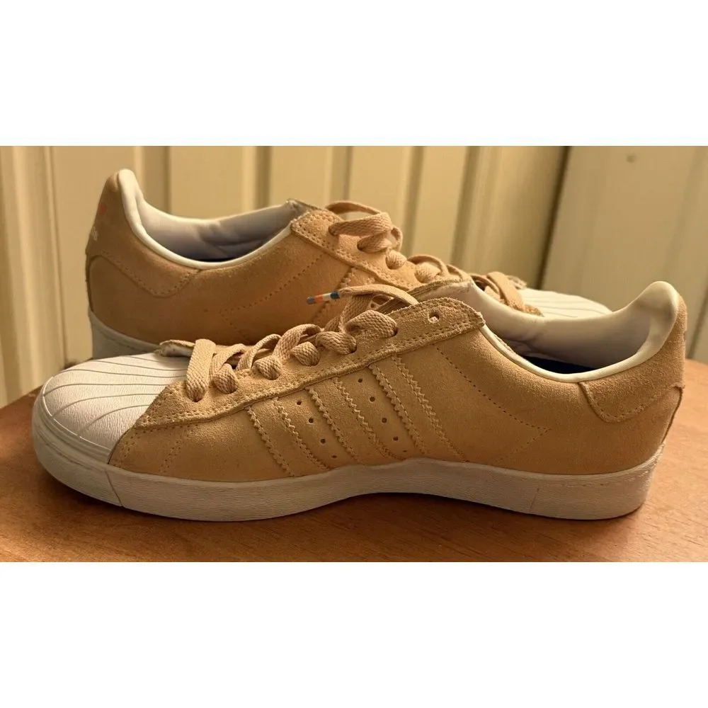 Adidas Skateboarding Superstar Vulc ADV Pastel Pink Size 6.5 Men's Skate‎ Shoes